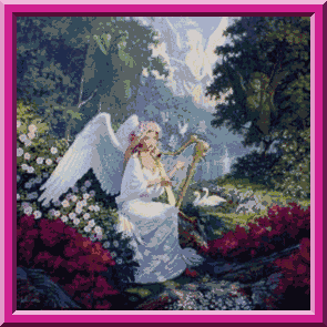 Angel in garden