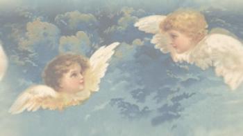 Angel heads in sky